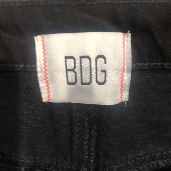 Like new urban outfitters BDG black denim maxi skirt slit two waist option M - Picture 3 of 9